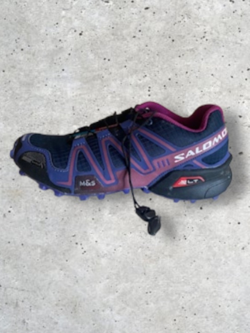 Salomon Speedcross 3 CS Trail Running Shoes Woman 8 Purple Blue Gorpcore 643001
